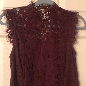 Gorgeous lace burgundy dress